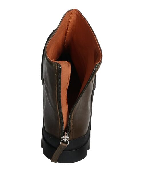 INTER-CHAUSSURES / インター ショシュール ブーツ（ショート丈） | 【ANGEL ALARCON】モールドソールバックジップショートブーツ | 詳細17