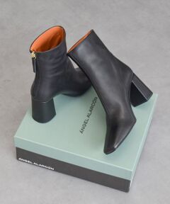INTER-CHAUSSURES / インター ショシュール ブーツ（ショート丈） | 【ANGEL ALARCON】スクエアトウバックジップショートブーツ