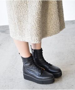 INTER-CHAUSSURES / インター ショシュール ブーツ（ショート丈） | 【ANGEL ALARCON】プラットフォームレースアップブーツ