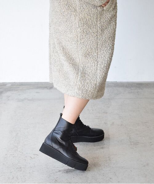 INTER-CHAUSSURES / インター ショシュール ブーツ（ショート丈） | 【ANGEL ALARCON】プラットフォームレースアップブーツ | 詳細8