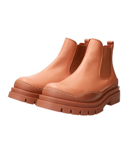 INTER-CHAUSSURES/インター ショシュール 【ANGEL ALARCON】トラックソールサイドゴアショートブーツ キャメル 36 INTER-CHAUSSURES/インター ショシュール 【ANGEL ALARCON】トラックソールサイドゴアショートブーツ キャメル 36