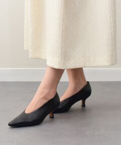 INTER-CHAUSSURES / インター ショシュール パンプス | 【ANGEL ALARCON】ポインテッドトウディープカットパンプス