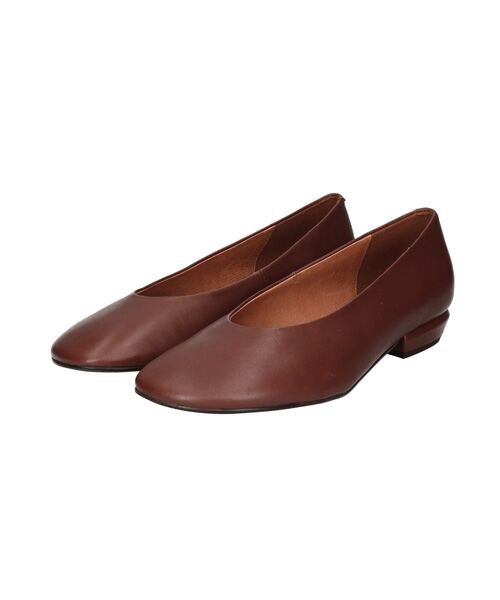 INTER-CHAUSSURES/インター ショシュール 【ANGEL ALARCON】オブリークトウローヒールパンプス ブラウン 39 INTER-CHAUSSURES/インター ショシュール 【ANGEL ALARCON】オブリークトウローヒールパンプス ブラウン 39