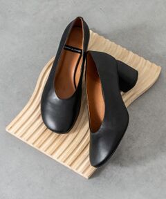 INTER-CHAUSSURES / インター ショシュール パンプス | 【ANGEL ALARCON】オブリークトウチャンキーヒールパンプス