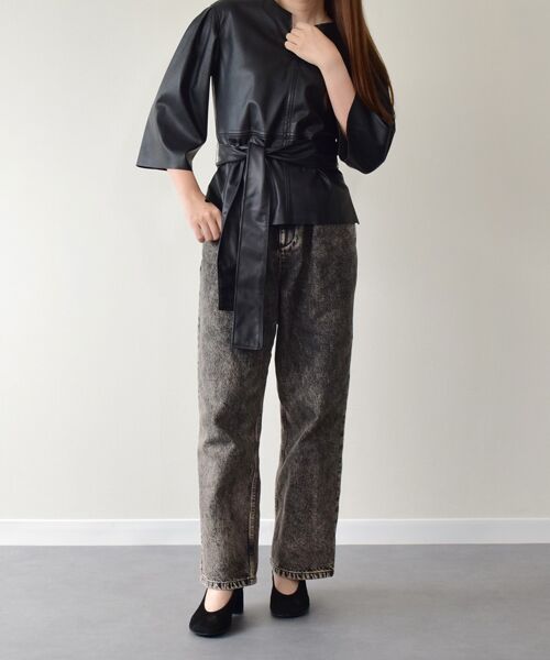 INTER-CHAUSSURES / インター ショシュール パンプス | 【ANGEL ALARCON】オブリークトウチャンキーヒールパンプス | 詳細12