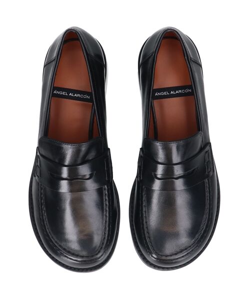 INTER-CHAUSSURES / インター ショシュール ビジネス・ドレスシューズ | 【ANGEL ALARCON】オブリークトウベーシックローファー | 詳細3