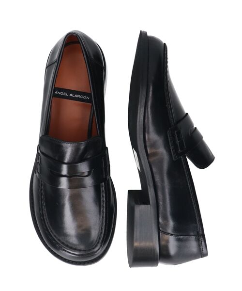 INTER-CHAUSSURES / インター ショシュール ビジネス・ドレスシューズ | 【ANGEL ALARCON】オブリークトウベーシックローファー | 詳細4