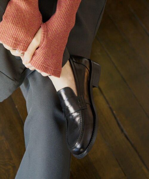 INTER-CHAUSSURES / インター ショシュール ビジネス・ドレスシューズ | 【ANGEL ALARCON】オブリークトウベーシックローファー | 詳細5