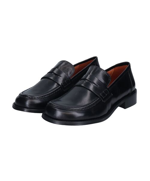 INTER-CHAUSSURES/インター ショシュール 【ANGEL ALARCON】オブリークトウベーシックローファー ブラック 37 INTER-CHAUSSURES/インター ショシュール 【ANGEL ALARCON】オブリークトウベーシックローファー ブラック 37