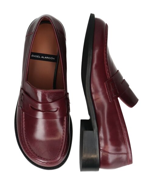 INTER-CHAUSSURES / インター ショシュール ビジネス・ドレスシューズ | 【ANGEL ALARCON】オブリークトウベーシックローファー | 詳細30