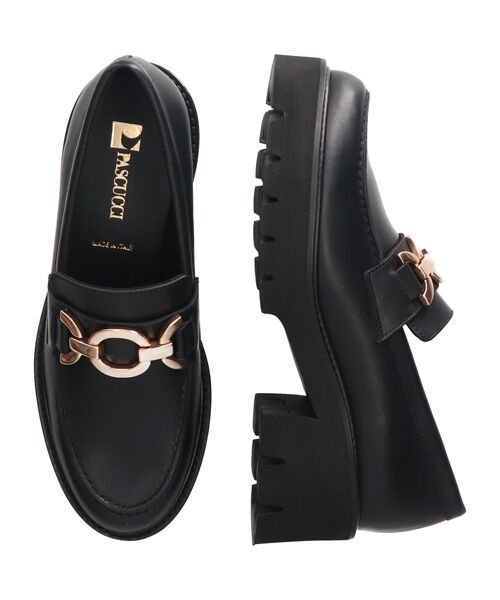 INTER-CHAUSSURES / インター ショシュール ビジネス・ドレスシューズ | 【PASCUCCI】チェーンビットタンクソールローファー | 詳細5