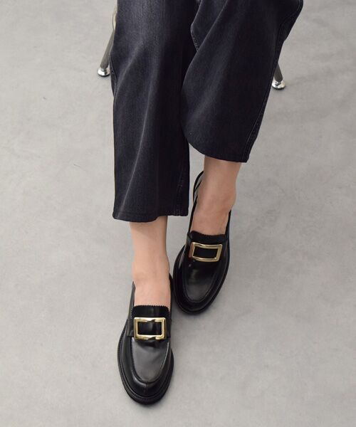 INTER-CHAUSSURES / インター ショシュール ビジネス・ドレスシューズ | 【PASCUCCI】ラウンドトウメタルバックルローファー | 詳細7