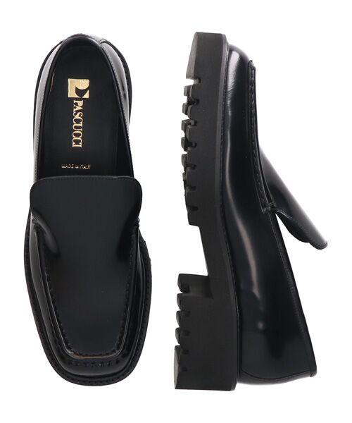 INTER-CHAUSSURES / インター ショシュール ビジネス・ドレスシューズ | 【PASCUCCI】スクエアトウタンクソールスリッポン | 詳細5