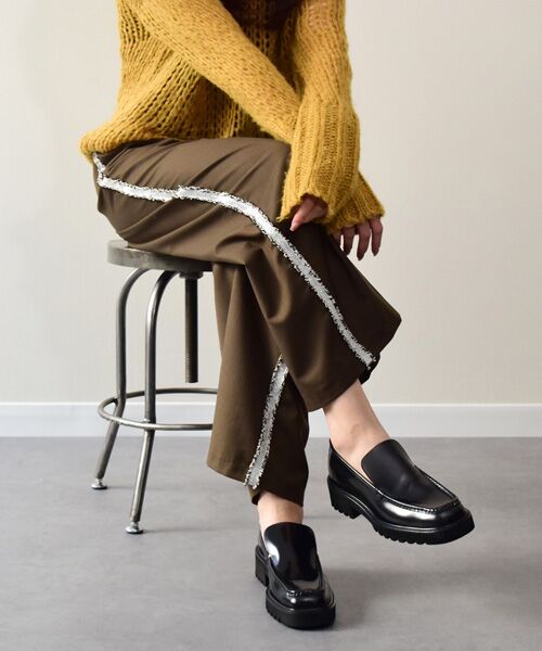 INTER-CHAUSSURES / インター ショシュール ビジネス・ドレスシューズ | 【PASCUCCI】スクエアトウタンクソールスリッポン | 詳細8