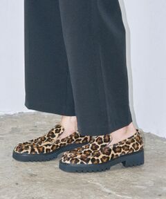 INTER-CHAUSSURES / インター ショシュール ビジネス・ドレスシューズ | 【PASCUCCI】レオパード柄タンクソールスリッポン