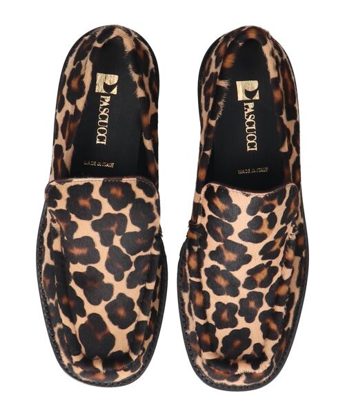 INTER-CHAUSSURES / インター ショシュール ビジネス・ドレスシューズ | 【PASCUCCI】レオパード柄タンクソールスリッポン | 詳細4