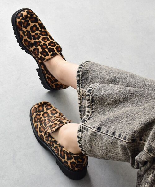 INTER-CHAUSSURES / インター ショシュール ビジネス・ドレスシューズ | 【PASCUCCI】レオパード柄タンクソールスリッポン | 詳細7