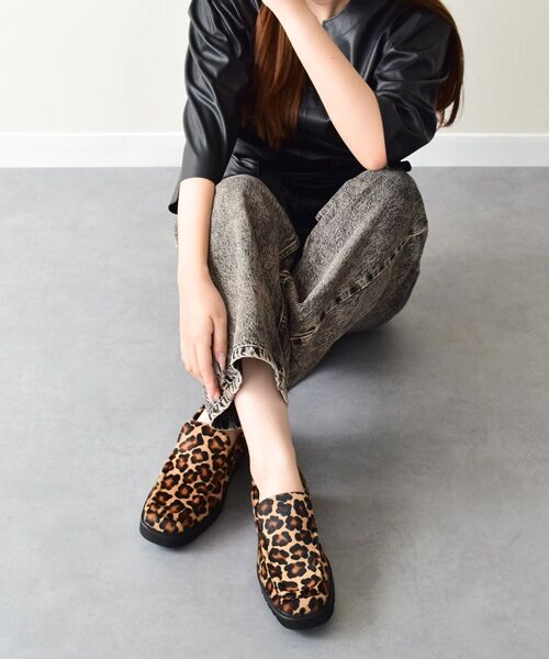 INTER-CHAUSSURES / インター ショシュール ビジネス・ドレスシューズ | 【PASCUCCI】レオパード柄タンクソールスリッポン | 詳細8