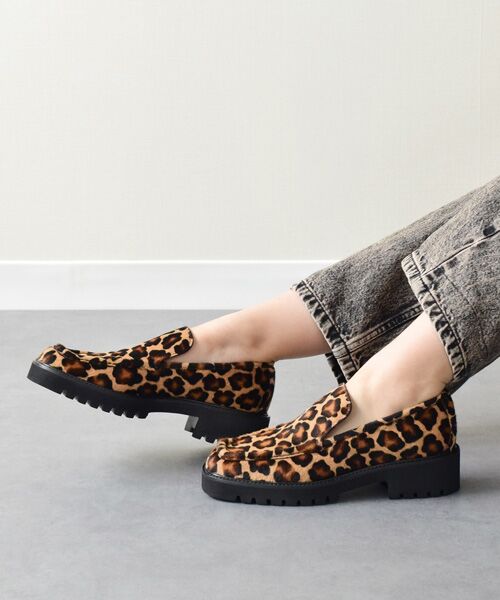 INTER-CHAUSSURES / インター ショシュール ビジネス・ドレスシューズ | 【PASCUCCI】レオパード柄タンクソールスリッポン | 詳細9