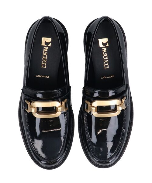 INTER-CHAUSSURES / インター ショシュール ビジネス・ドレスシューズ | 【PASCUCCI】ラウンドトウメタルバックルローファー | 詳細14