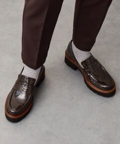 INTER-CHAUSSURES / インター ショシュール ビジネス・ドレスシューズ | 【PASCUCCI】ラウンドトウ厚底ローファー