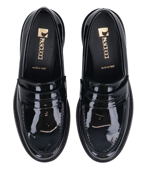 INTER-CHAUSSURES / インター ショシュール ビジネス・ドレスシューズ | 【PASCUCCI】ラウンドトウ厚底ローファー | 詳細5