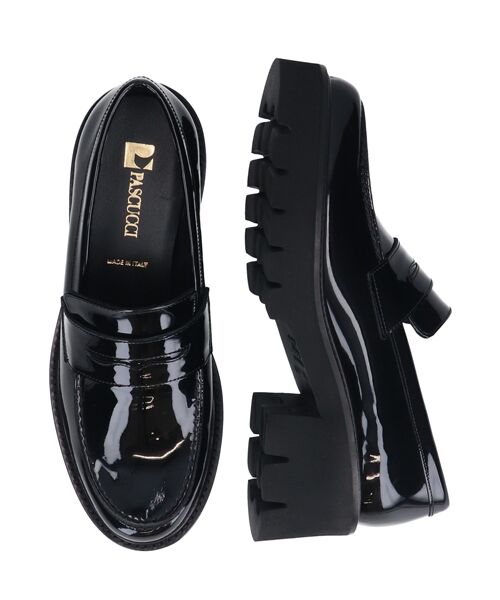 INTER-CHAUSSURES / インター ショシュール ビジネス・ドレスシューズ | 【PASCUCCI】ラウンドトウ厚底ローファー | 詳細6