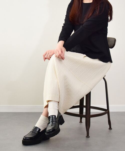 INTER-CHAUSSURES / インター ショシュール ビジネス・ドレスシューズ | 【PASCUCCI】ラウンドトウ厚底ローファー | 詳細9