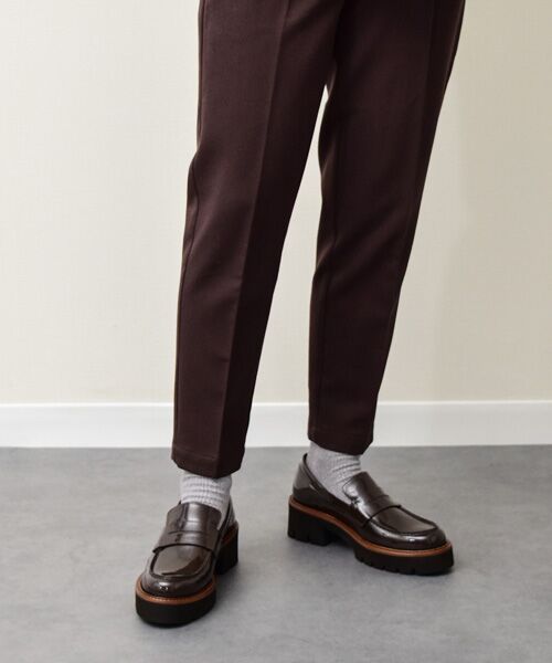 INTER-CHAUSSURES / インター ショシュール ビジネス・ドレスシューズ | 【PASCUCCI】ラウンドトウ厚底ローファー | 詳細17