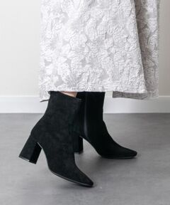 INTER-CHAUSSURES / インター ショシュール ブーツ（ショート丈） | 【ANGEL ALARCON】スクエアトウチャンキーヒールブーツ