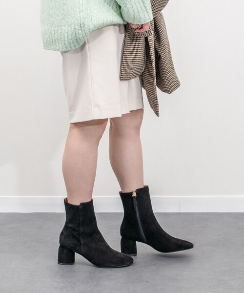 INTER-CHAUSSURES / インター ショシュール ブーツ（ショート丈） | 【ANGEL ALARCON】オブリークトウミドルヒールブーツ | 詳細9