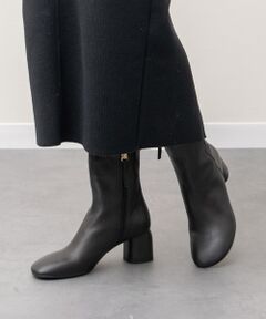 INTER-CHAUSSURES / インター ショシュール ブーツ（ショート丈） | 【ANGEL ALARCON】オブリークトウミドルヒールブーツ