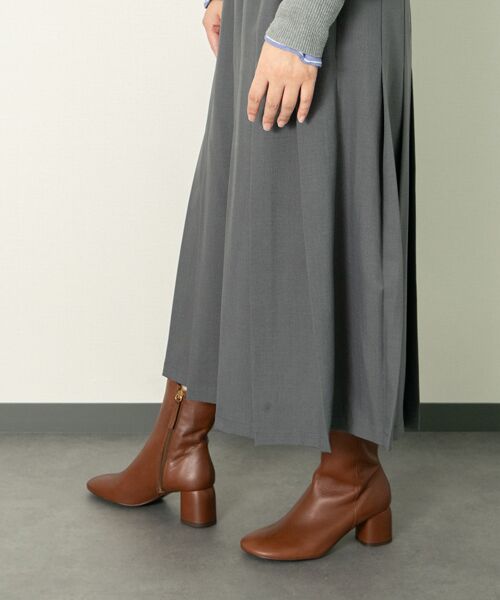 INTER-CHAUSSURES / インター ショシュール ブーツ（ショート丈） | 【ANGEL ALARCON】オブリークトウミドルヒールブーツ | 詳細19