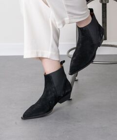 INTER-CHAUSSURES / インター ショシュール ブーツ（ショート丈） | 【ANGEL ALARCON】ポインテッドトウローヒールサイドゴア