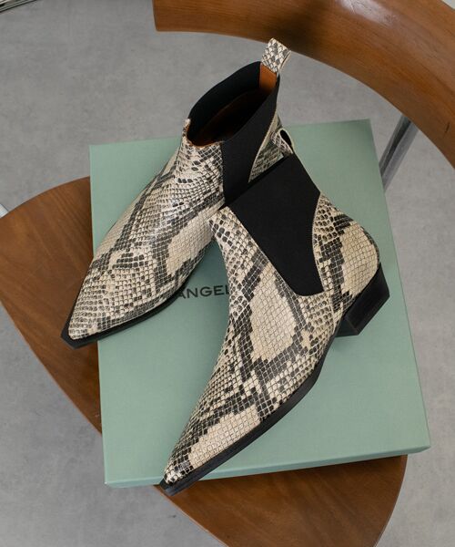 INTER-CHAUSSURES / インター ショシュール ブーツ（ショート丈） | 【ANGEL ALARCON】ポインテッドトウローヒールサイドゴア | 詳細26