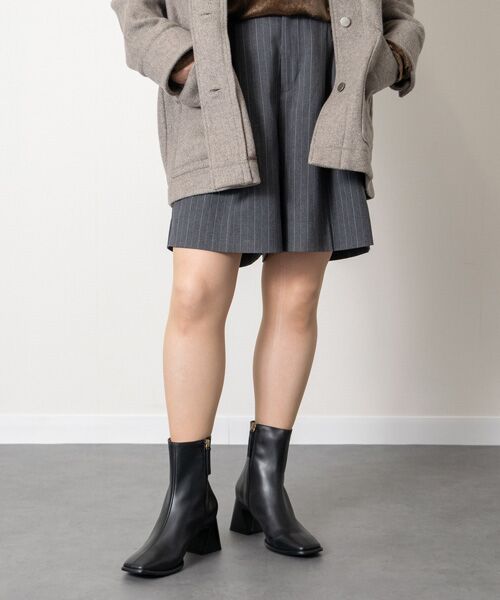 INTER-CHAUSSURES / インター ショシュール ブーツ（ショート丈） | 【ANGEL ALARCON】フレアヒールセンターシームショートブーツ | 詳細10
