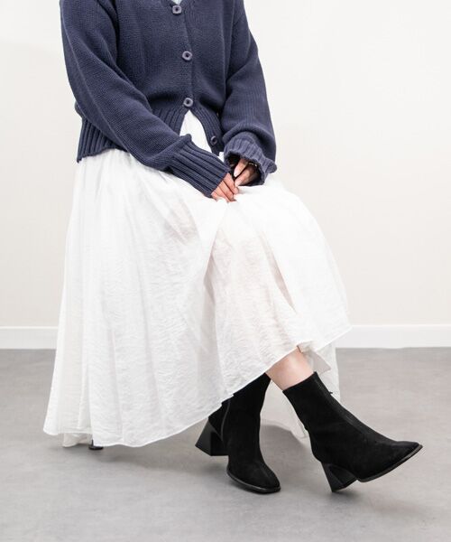 INTER-CHAUSSURES / インター ショシュール ブーツ（ショート丈） | 【ANGEL ALARCON】フレアヒールセンターシームショートブーツ | 詳細19