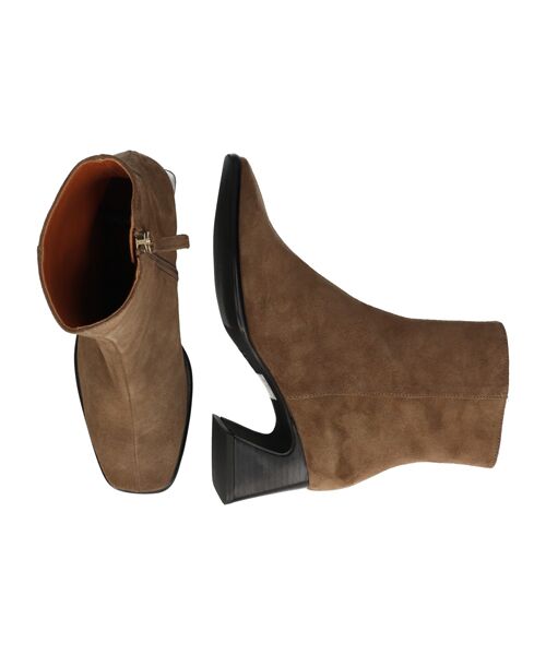 INTER-CHAUSSURES / インター ショシュール ブーツ（ショート丈） | 【ANGEL ALARCON】フレアヒールセンターシームショートブーツ | 詳細28