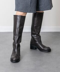 INTER-CHAUSSURES / インター ショシュール ブーツ（ロング丈） | 【ANGEL ALARCON】ラウンドトウローヒールロングブーツ