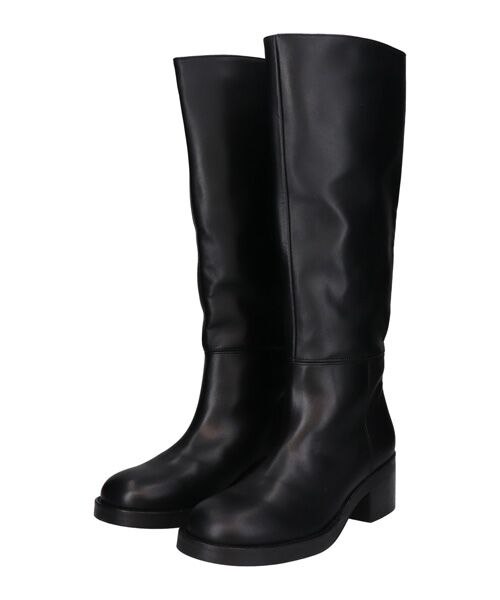 INTER-CHAUSSURES / インター ショシュール ブーツ（ロング丈） | 【ANGEL ALARCON】ラウンドトウローヒールロングブーツ | 詳細1