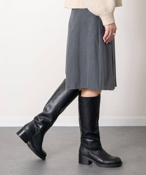 INTER-CHAUSSURES / インター ショシュール ブーツ（ロング丈） | 【ANGEL ALARCON】ラウンドトウローヒールロングブーツ | 詳細6