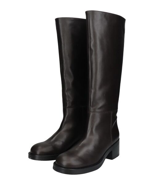 INTER-CHAUSSURES / インター ショシュール ブーツ（ロング丈） | 【ANGEL ALARCON】ラウンドトウローヒールロングブーツ | 詳細8