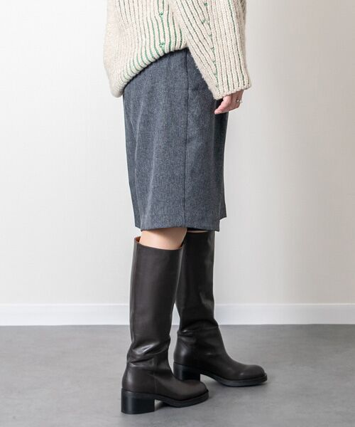 INTER-CHAUSSURES / インター ショシュール ブーツ（ロング丈） | 【ANGEL ALARCON】ラウンドトウローヒールロングブーツ | 詳細13