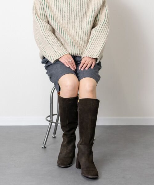 INTER-CHAUSSURES / インター ショシュール ブーツ（ロング丈） | 【ANGEL ALARCON】ラウンドトウチャンキーヒールロングブーツ | 詳細18