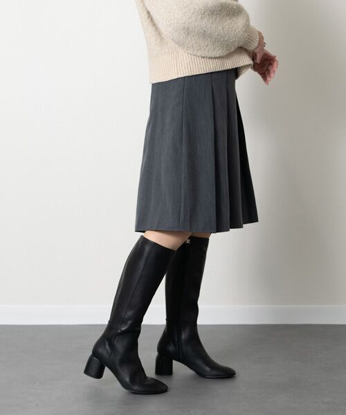 INTER-CHAUSSURES / インター ショシュール ブーツ(ロング丈) | 【ANGEL ALARCON】オブリークトウミドルヒールロングブーツ | 詳細7