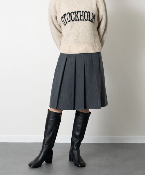 INTER-CHAUSSURES / インター ショシュール ブーツ(ロング丈) | 【ANGEL ALARCON】オブリークトウミドルヒールロングブーツ | 詳細8