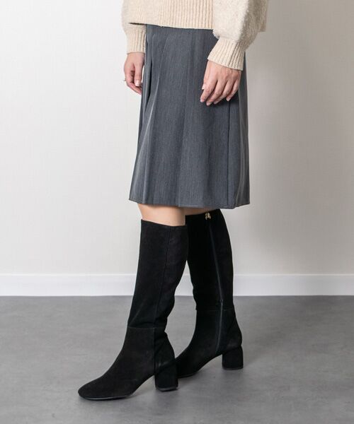 INTER-CHAUSSURES / インター ショシュール ブーツ(ロング丈) | 【ANGEL ALARCON】オブリークトウミドルヒールロングブーツ | 詳細16
