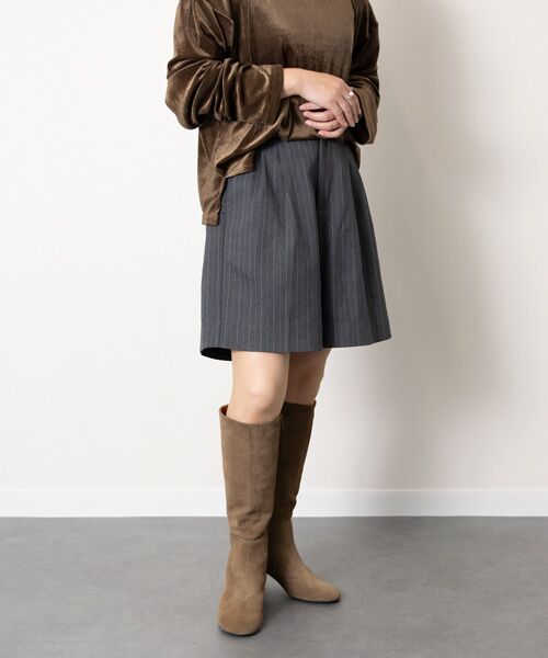 INTER-CHAUSSURES / インター ショシュール ブーツ(ロング丈) | 【ANGEL ALARCON】オブリークトウミドルヒールロングブーツ | 詳細26