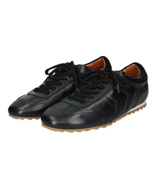 INTER-CHAUSSURES/インター ショシュール 【ANGEL ALARCON】レースアップフラットレザースニーカー ブラック 36 INTER-CHAUSSURES/インター ショシュール 【ANGEL ALARCON】レースアップフラットレザースニーカー ブラック 36