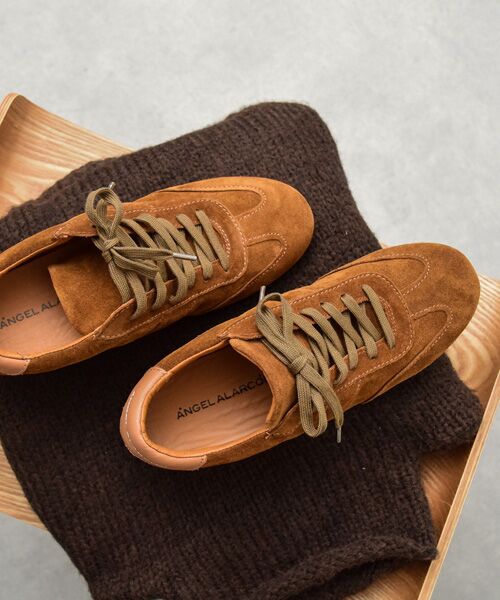 INTER-CHAUSSURES / インター ショシュール スニーカー | 【ANGEL ALARCON】レースアップフラットレザースニーカー | 詳細27